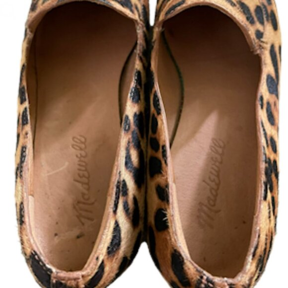 Madewell The Frances Loafer in Leopard Calf Hair Truffle Multi Color Size 7 - Picture 8 of 15